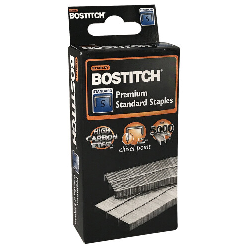 Stanley Bostitch Premium Στάρπλες, 1/4" (6mm), Χάλυβας Υψηλής Ανθρακοποίησης, 5.000 ανά Κουτί (SBS191/4CPR)