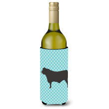 "Caroline's Treasures Frigideira Decorativa Black Angus com Xadrez Azul, 750 ml, Multicolor"