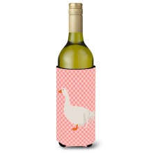 "Caroline's Treasures Sebastopol Ganso Rosa Chequeira Decorativa, 750 ml, Multicolor"