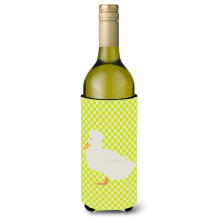""""Caroline's Treasures Crested Duck Green Decorative Bottle Hugger 750 ml Multicolor""""