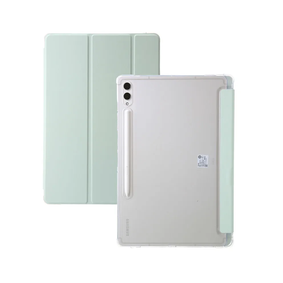 (Light Tab S9 Fe Plus(12.4)) For Samsung Tab S9 Fe Plus Case With Pen Holder Fl Green 967854206463