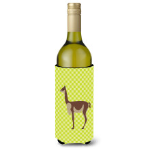 "Caroline's Treasures Vicugna ou Vicuna Porta Garrafa Decorativo Verde, 750 ml, Multicolor"