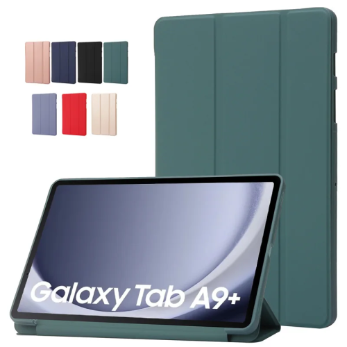 (pink, Tab A9 (8.7 inch)) For Samsung Tab A9 Plus Case PU Leather Soft Silic 1
