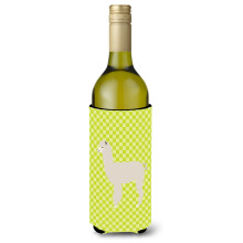 """"Caroline's Treasures Alpaca Green Decorative Bottle Hugger 750 ml Multicolor""""