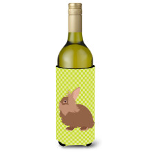 "Caroline's Treasures Suporte Decorativo para Garrafa Coelho Lionhead, 750 ml, Multicolorido"