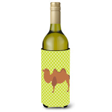 """"Caroline's Treasures Bactrische Camel Green Decoratieve Flessenknuffelaar 750 ml Veelkleurig""""