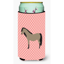 """"Caroline's Treasures Welsh Pony Horse Roze Geruit Decoratief Kan Hugger Lange Jongen Veelkleurig""""
