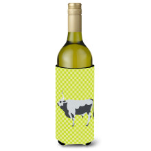 "Caroline's Treasures Vaca da Estepe Húngara Verde Porta Garrafa Decorativo, 750 ml, Multicolor"