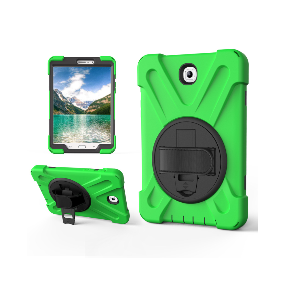 (Green) 360 Degree Rotatable With Kickstand Cover For Sams Green 967854215557