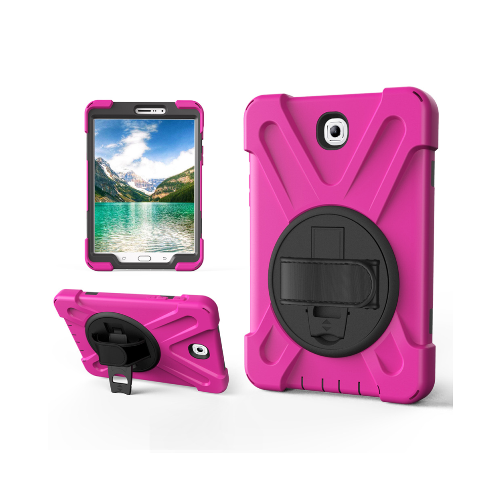 (Rose) 360 Degree Rotatable With Kickstand Cover For Sams 967854215533