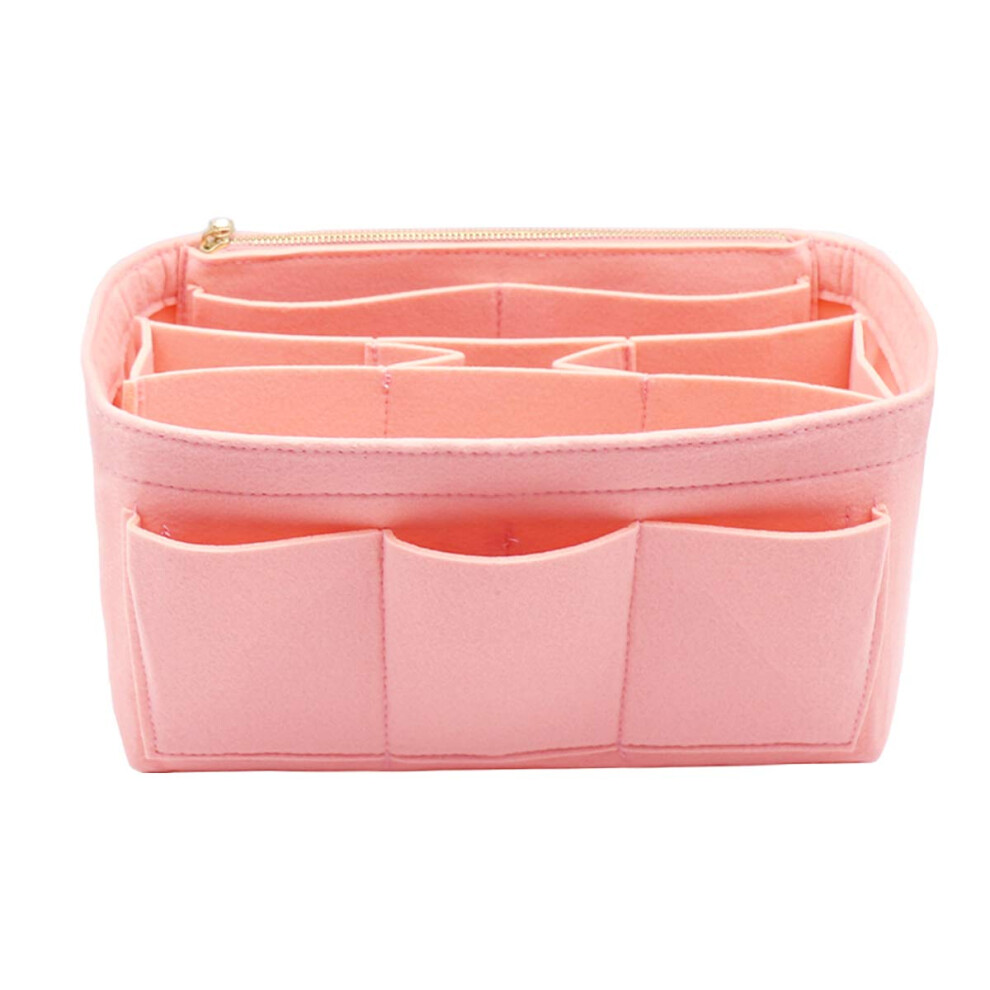Lexsion Women's Pink Felt Handbag Organizer Insert Purse Organizer Fits Speedy Neverfull 8001 M
