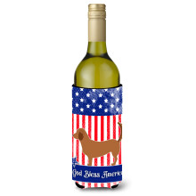 ""Caroline's Treasures Alpine Dachsbrake Amerikaanse Decoratieve Bottle Hugger 750 ml Veelkleurig""""