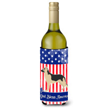 """"Caroline's Treasures German Shepherd American Decorative Bottle Hugger 750 ml Multicolor""""