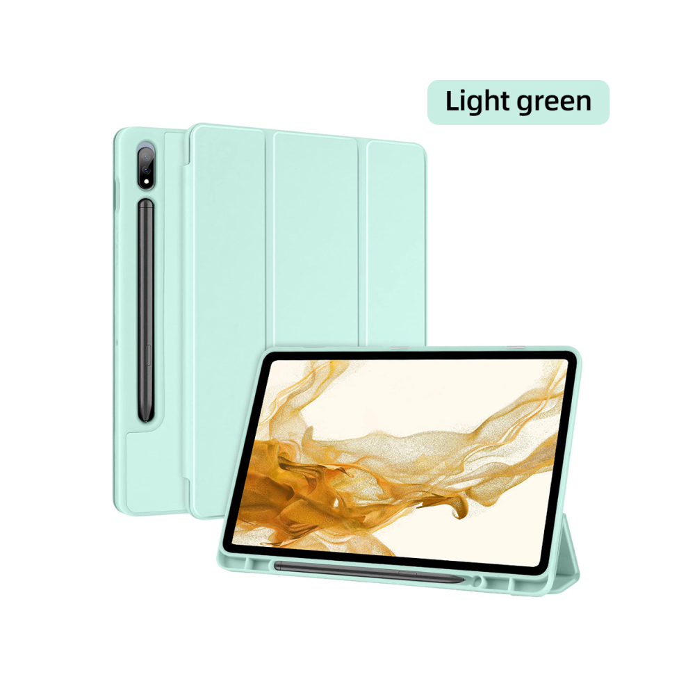 (Light Tab S9 S9fe 11In) For Samsung Galaxy Tab Case Silicone Tablet Cover Green 967854216486