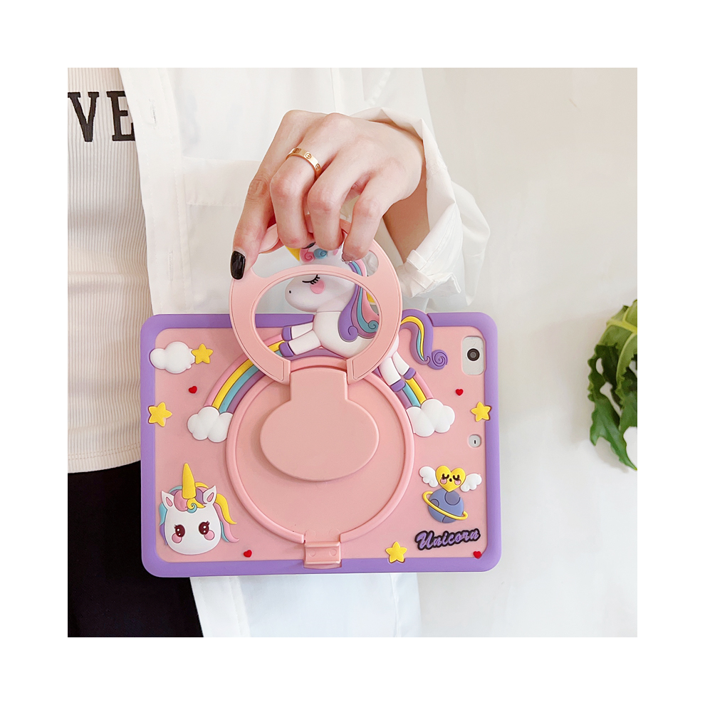 (3D Unicorn No Belt, A9 8.7Inch 2023) 3D Unicorn Kids Case For Samsung Galaxy Tab A 10.1 967854224467