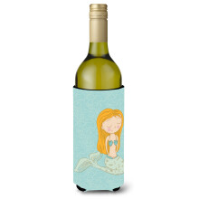 ""Caroline's Treasures Zeemeermin Decoratieve Flessenknuffelaar 750 ml Veelkleurig""""