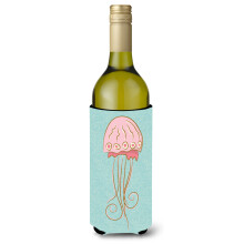 """"Caroline's Treasures Jelly Fish Decorative Bottle Hugger 750 ml Multicolor""""