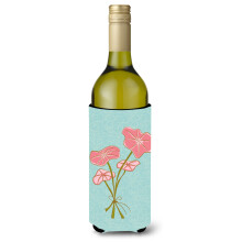 "Caroline's Treasures Porta Garrafa Decorativo de Flores, 750 ml, Multicolor"