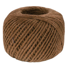 JubileeYarn Crafty Juteschnur f?r Kunstwerke, Bastelarbeiten, Geschenkverpackungen und Gartenarbeit ? 205 Meter, 2 mm dick ? Braun ? 3 Kn?uel