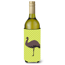 "Caroline's Treasures Emu Verde Funda Decorativa para Garrafa, 750 ml, Multicolor"