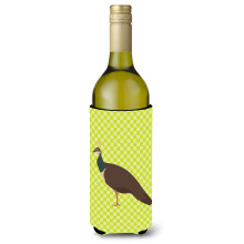 "Caroline's Treasures Indian Peahen Verde Garrafa Decorativa, 750 ml, Multicolor"