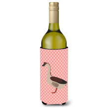 "Caroline's Treasures Ganso Chinês com Cheque Rosa Suporte Decorativo, 750 ml, Multicolorido"