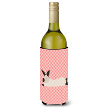"Caroline's Treasures Coelho Branco da Califórnia, 750 ml, Multicolorido, Garrafa Decorativa"