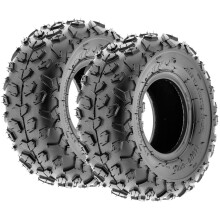 SunF A014 XC-Sport ATV & Go Kart 145/70-6 (14x6-6) Knobby Tires 6 PR Tubeless (par af 2)