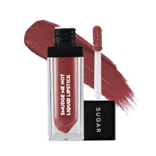 SUGAR Cosmetics Smudge Me Not Liquid Lipstick 12 Don Fawn (Keltainenruskea) Intensiivisesti pigmentoitu nestem   inen mattapinta, pitk   kestoinen ko