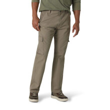 Wrangler Authentics Heren Twill Relaxed Fit Cargo Broek Logan Military Khaki Ripstop 32B x 30L