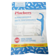 Plackers Hi Performance Fine Flossers 60 Count x 2 bags - 120 total