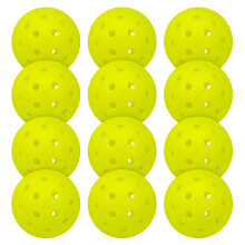 Franklin Sports Outdoor - X-40 Pickleball-ballen - USA (USAPA) goedgekeurd - 12-pack buiten - Optisch geel - US Open Ball