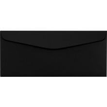 LUXPaper #10 Επαγγελματικοί Φάκελοι 4 1/8" x 9 1/2" Μαύρο 80lb. 50 Τεμάχια