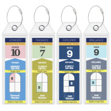 Royal Caribbean bagagelabelhouders van Cruise On [4-pack] Geschikt voor alle Royal Caribbean schepen en labels voor cruises in 2024 en 2025