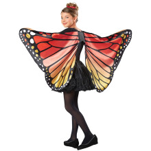 Seasons Kids Monarch Butterfly Cape Wings One Size