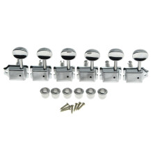 Dopro Chrome Lefty Split Shaft Vintage Guitar Tuning Keys Pl?kker venstreh?ndede maskinhoveder til Strat Tele
