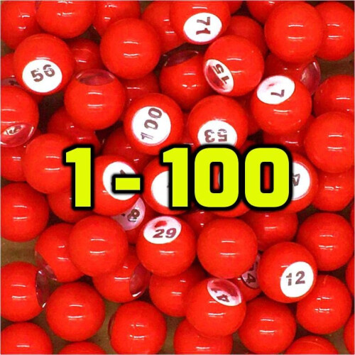 TAPP Collections Raffle Balls Number Set (1-100) 2