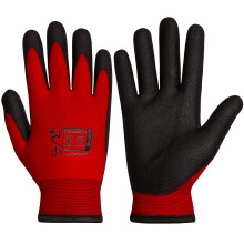 Gants de gants superieurs gants de travail - enleceau borde de palmiers de poignee serree noirs (temperatures froides) Gants de congelateur - snT