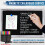 HBCY Creations 11" x 17" Whitewash Solid Wood Frame Chalkboard, Magnetic Surface 6