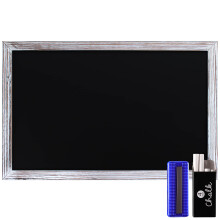 HBCY Creations 27,9 x 43,2 cm wei getnchte Wandtafel mit Massivholzrahmen, magnetische Oberflche, Heimdekoration, Restaurant und Caf Mens-Tafel