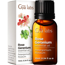 Gya Labs Rozen Geranium Essentiele Olie voor Huid - 0.34 Fl Oz - 100% Pure Natuurlijke Rozen Geranium Olie