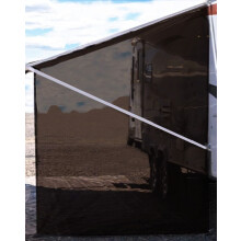 TentProinc RV Tolding Lado Sun Sombro 9'x7 '(marrom) Tela de malha de malha Sol Kits Complete Kits Motorhome Camping Trailer Twning Sun Shade Can