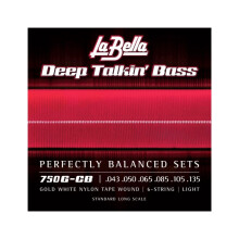 La Bella 750G-CB Goldweie Nylonband-Saite fr Bassgitarre