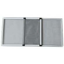 Regulowany przesuwany ekran okna Flyzzz 2 sposoby rozszerzalnego aluminiowego ekran okna w poziomie poziomym (10'H x 14-24''W) lub konwersja na p