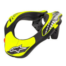 Alpinestars 6540118-155 Nackenst tze f r Jugendliche, Unisex, Erwachsene, Schwarz/Gelb, Multi, Einheitsgr e