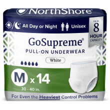 NorthShore GoSupreme Pull-On inkontinensundert?j til m?nd og kvinder Medium Pack/14