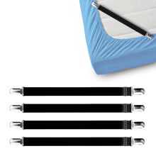 FeelAtHome 4 PCS Clips para Lençóis Mantêm Lençóis no Lugar - Suspensores para Lençóis Ajustáveis