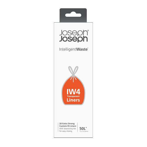 Joseph Joseph Joseph Joseph Bin Bag  50 Lt  Transparent