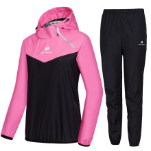 Tuta da sauna HOTSUIT per donna, per dimagrimento, boxe, palestra, tuta, giacca da allenamento, rosa, rosso, taglia S