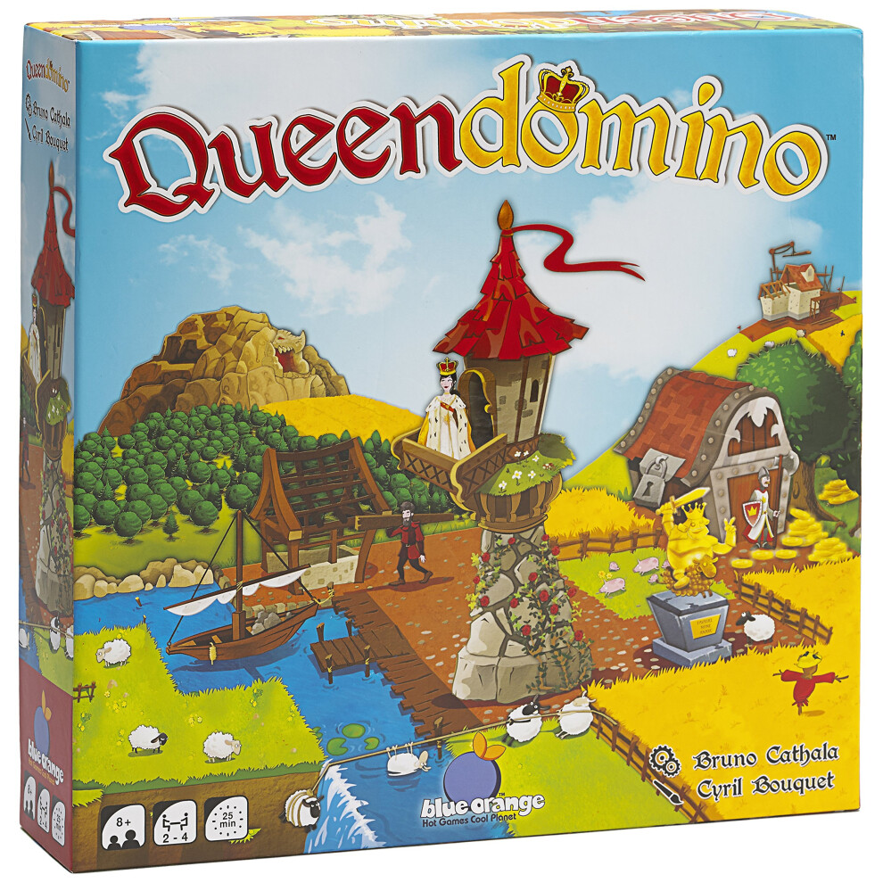 Mont Bleu Blue/Orange Games Queendomino Board Game - Family Or Adult Strategy Board Game For 2 To 4 Players. Recommended For Ages 8 & Up